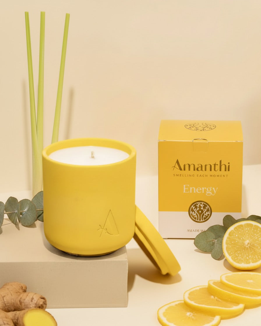 Vela Energy · Cítricos, Jengibre & Sándalo